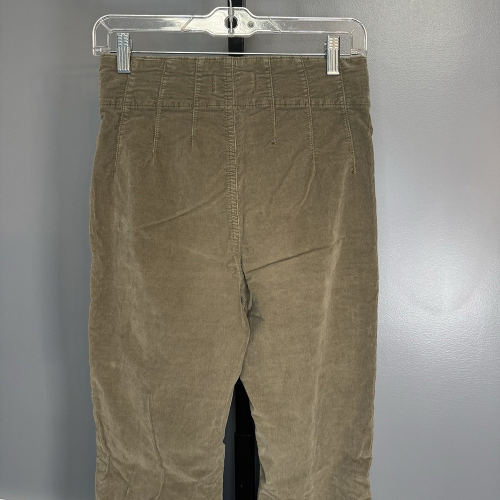 Free People We The Free Jayde Cord Flare Jeans Dried Basil Green 27 - Picture 7 of 13
